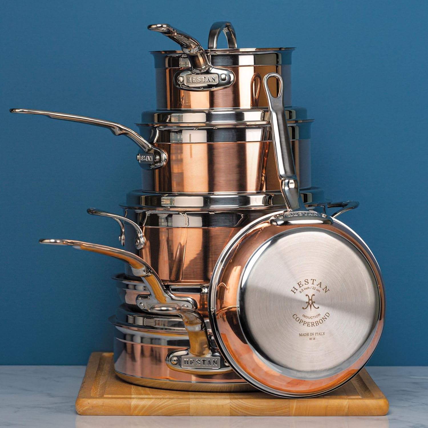 Hestan - CopperBond Collection - 100% Pure Copper 10-Piece Ultimate Cookware Set